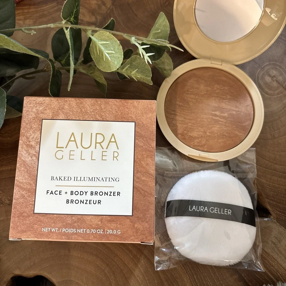 BIG SIZE Laura Geller Baked Body Frosting Face + Body Glow Golden Hour 0.7 Oz